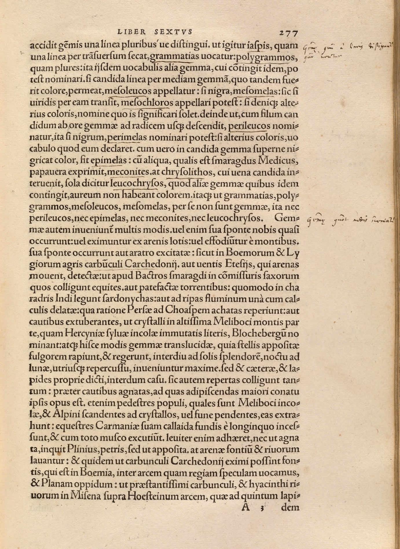 Image 3 from GEORG AGRICOLA (1494 - 1555). De Ortu et Causis Subterraneorum [and other works]. Basel: Hieronymus Frobenius and Nikolaus Episcopius, 1546.